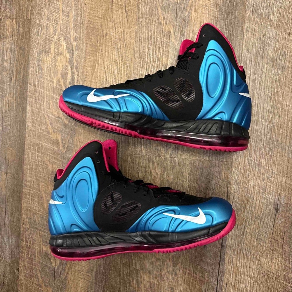 Nike Air Max Hyperposite Fireberry Blue Pink Black - Picture 3 of 11